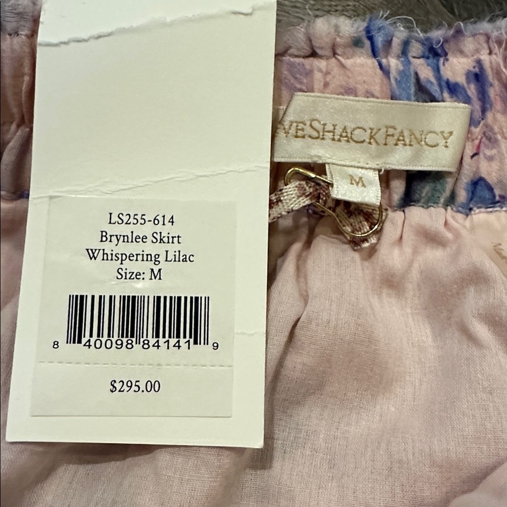 Love Shack Fancy, Brynlee Skirt in Whispering Lilac - Picture 10 of 11